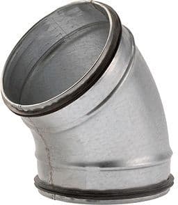 Spiral-d galva elleboog voor ventilatie 45° 315MM