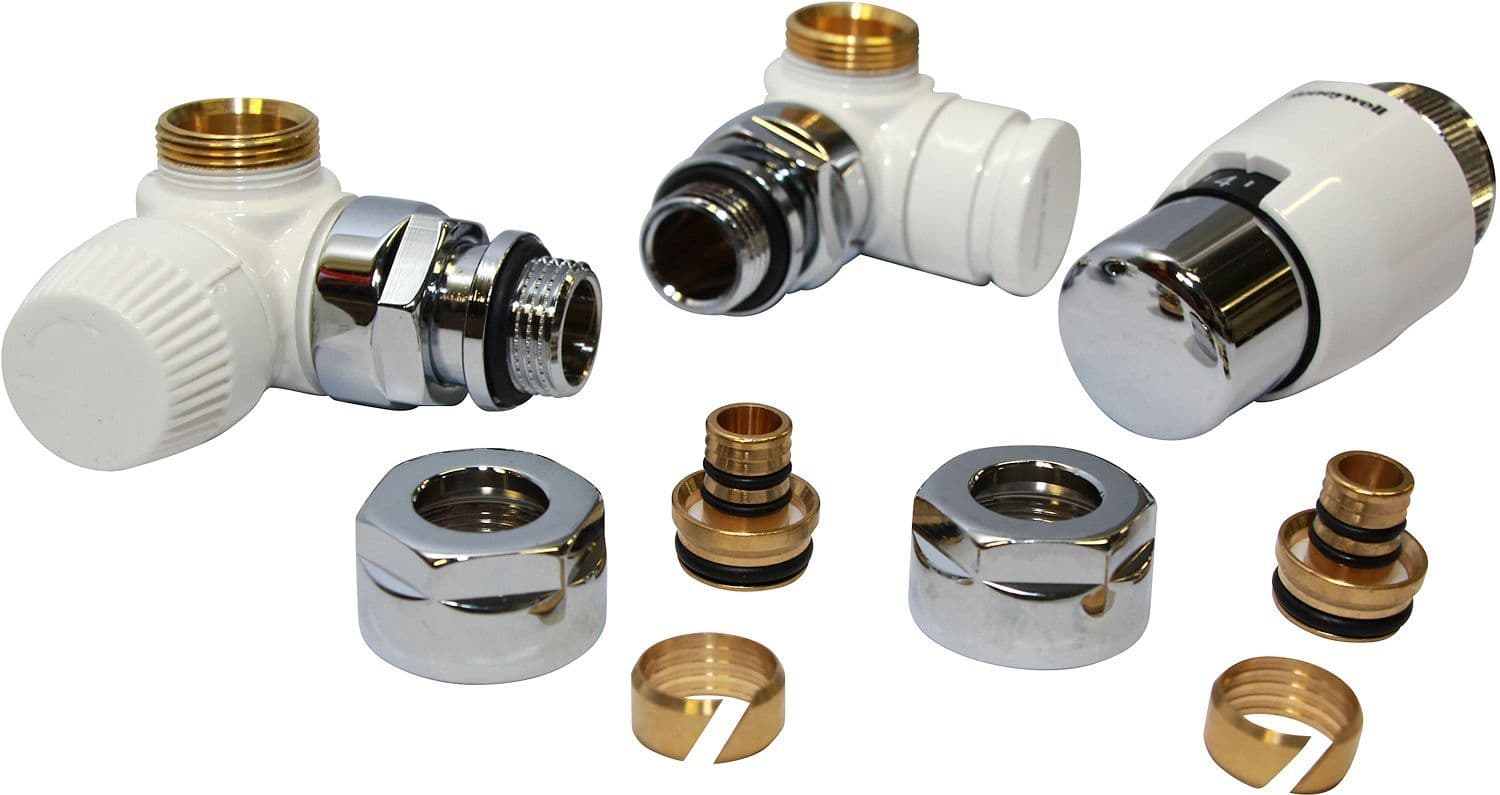 SET HONEYWELL DESIGN DUBBEL HAAKS RECHTS WIT M24-16X2