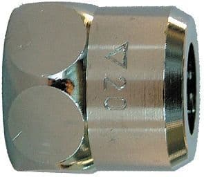 TÊTE HAUTE SCHELL COMPL. CHROME 3/8"F X 10MM