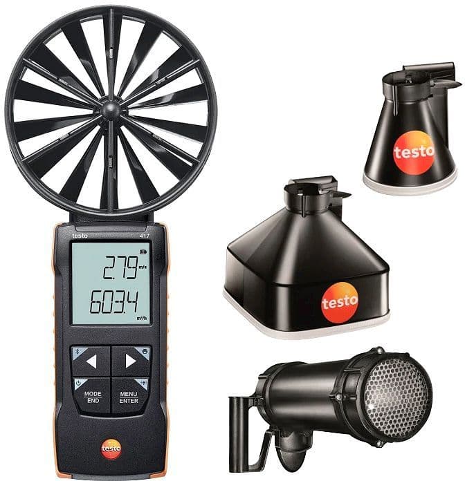 Set meetapparaat ventilatie testo 417-2