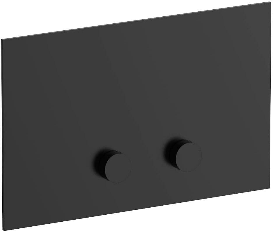 DUWPLAAT 2-TOETS VOOR GEBERIT SIGMA8 SIGMA12 ICONA CLASSIC FANTINI ZWART PVD