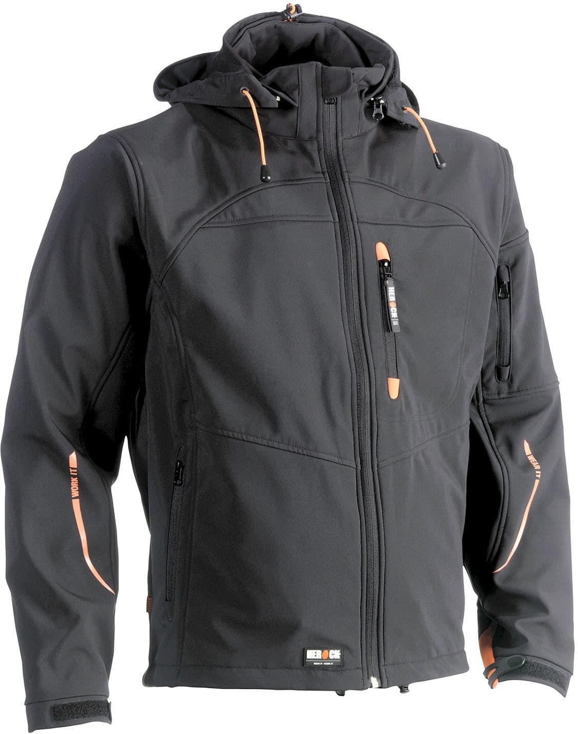 JAS SOFTSHELL HEROCK POSEIDON ZWART S