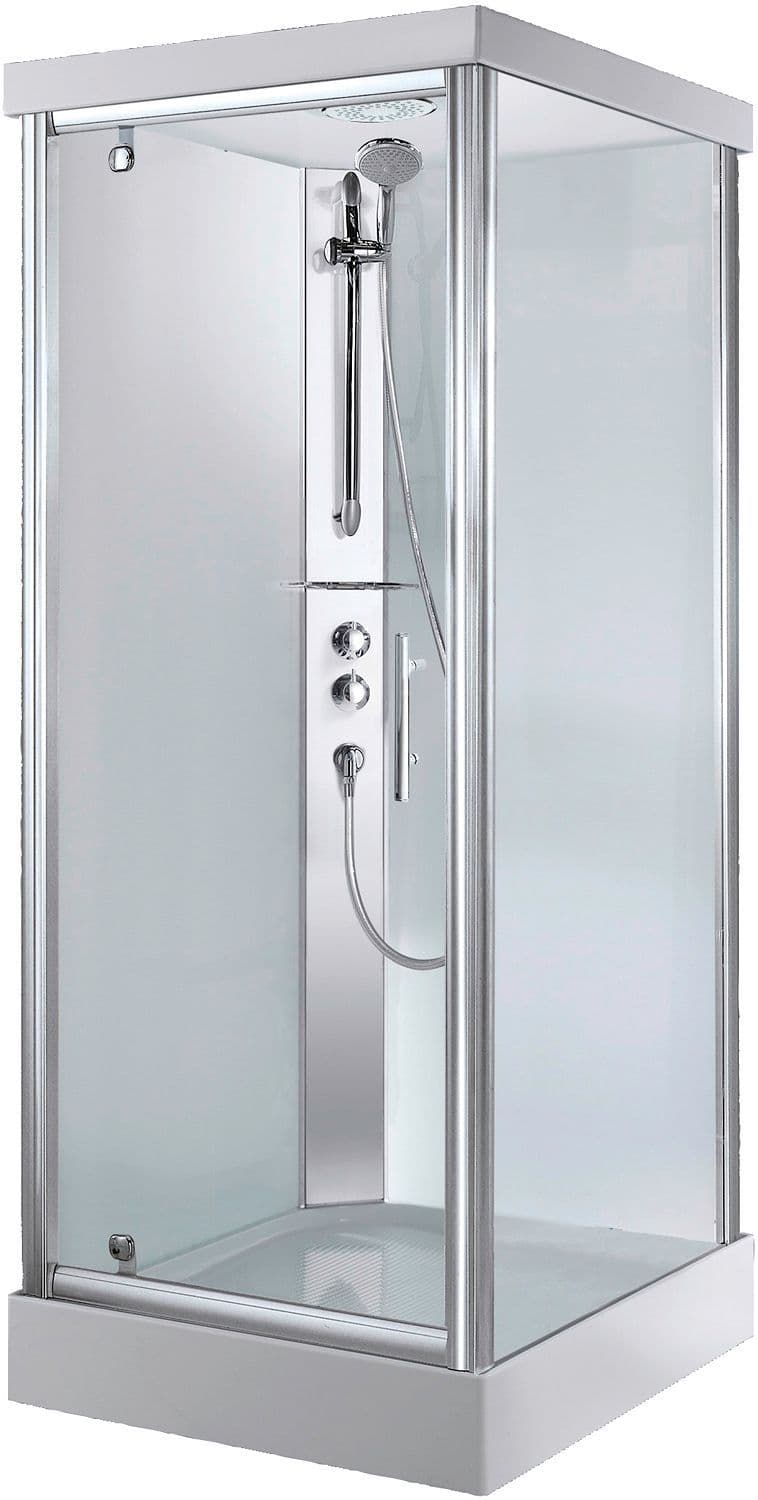Douchecabine desco Collection 90-90+INBOUW thermostaat glas RAIN